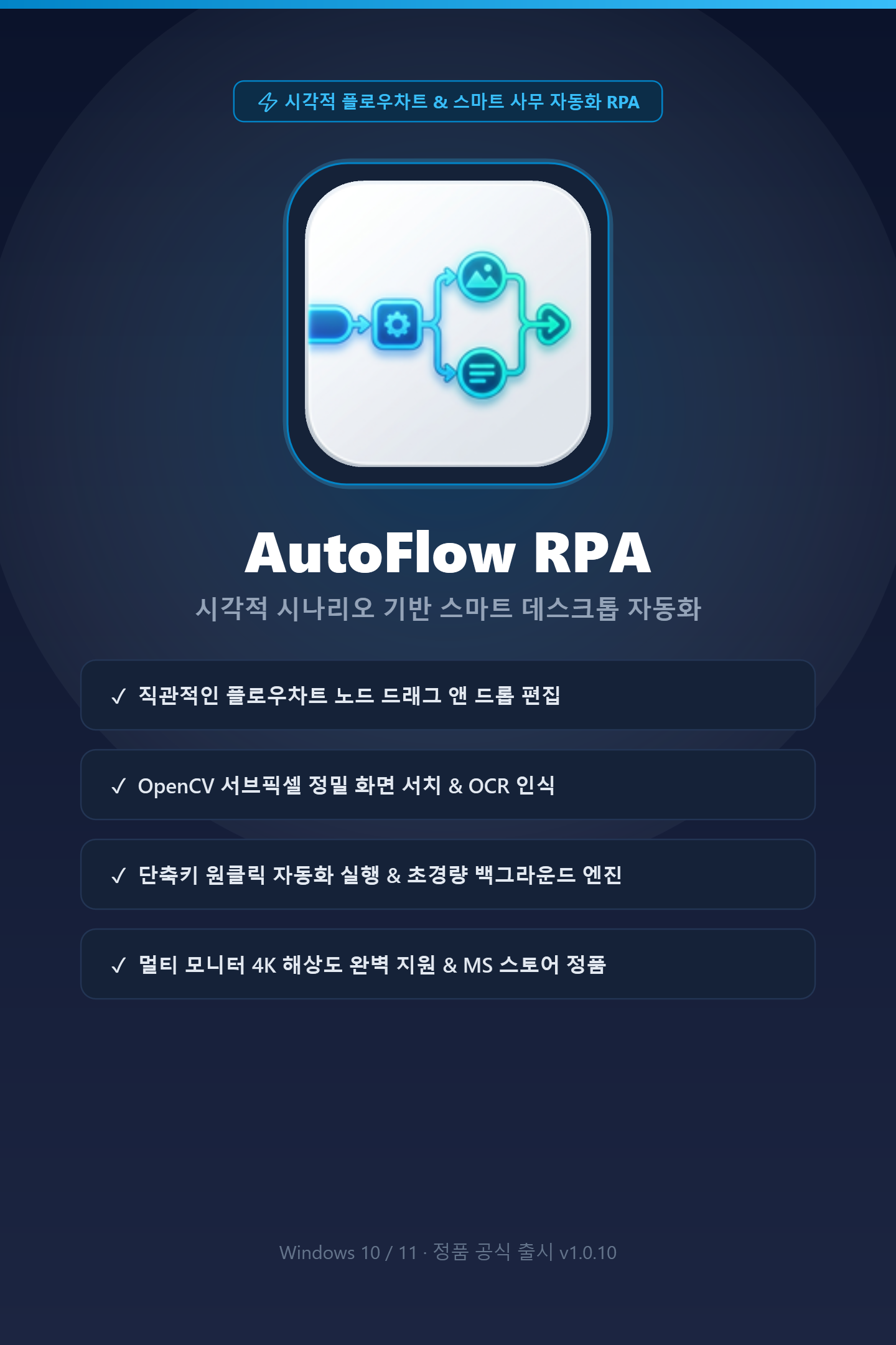 AutoFlow RPA Poster Art